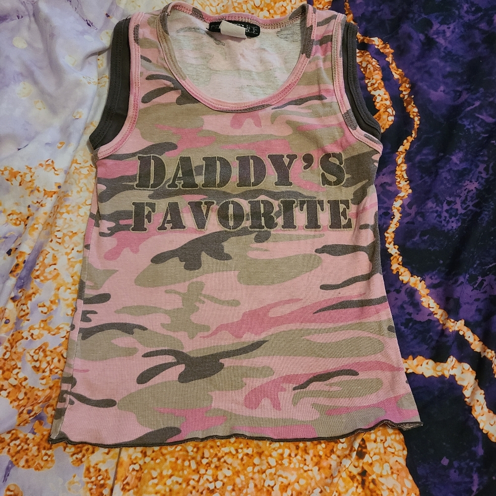 Crushed Ice Girls Tank Top Daddy's Favorite